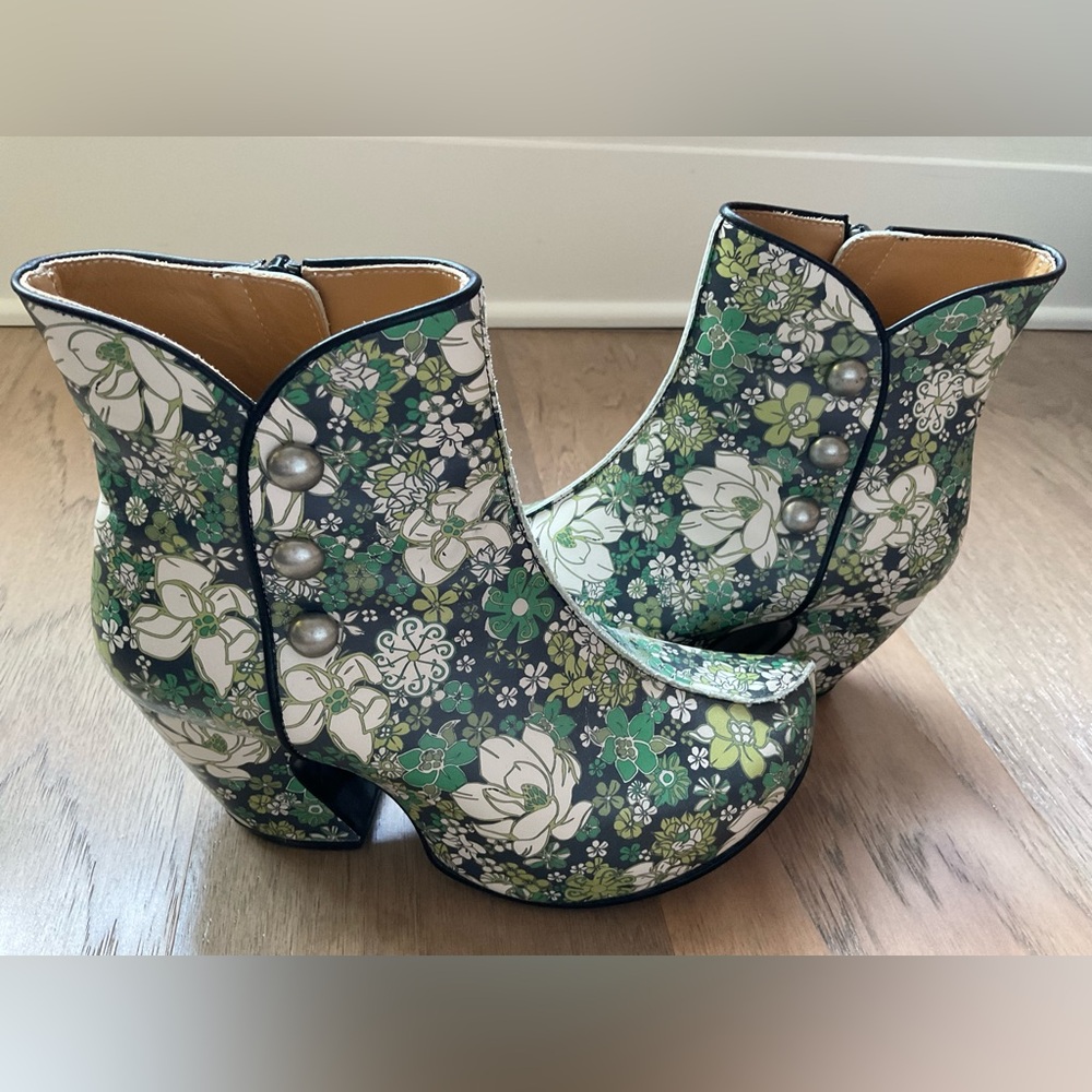 Fluevog Prepare GPS Platform Ankle Boot Size 8